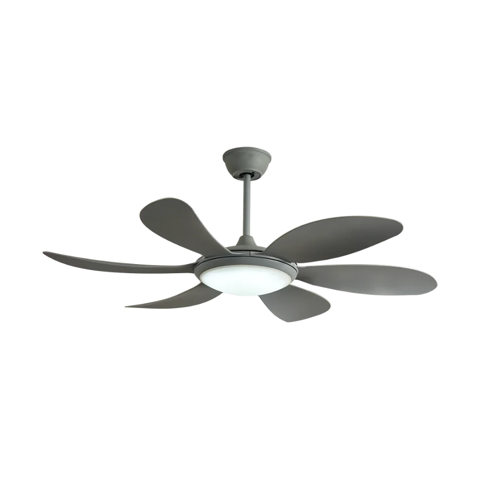 
Wood Grain Modern Style Indoor white ceiling fan with led light ac 120 ceiling fan with led 