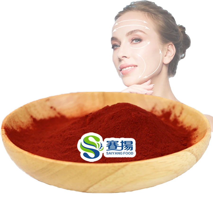 Bulk Astaxanthin Powder Haematococcus Pluvialis Extract Astaxanthin CAS 472 61 7 1% 2% Astaxanthin Powder