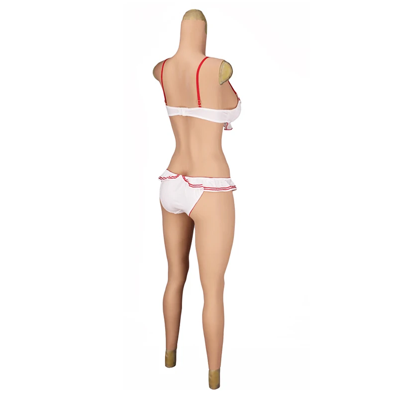 Inflatable Diy Silicone Breast Forms Fake Vagina Pants Jumpsuit Adjustable Female Boobs C/d/e Cup Size Crossdressing Diy Set