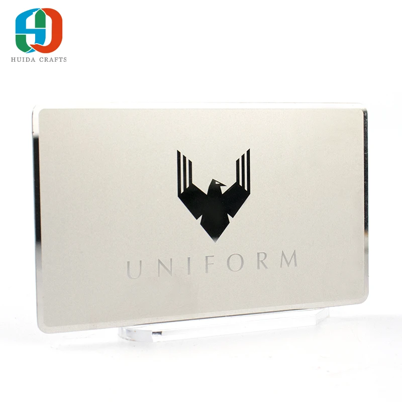 
High Quality Wholesale Customizable Black Etching Metal Business Vip Cards 