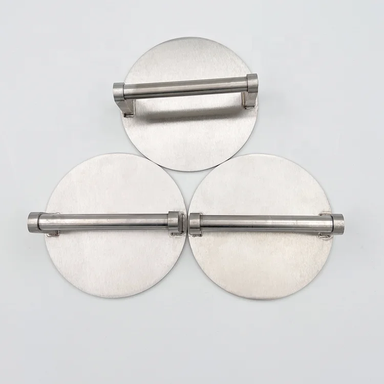 Stainless Steel Flat Bottom Polished Smashed Burger Press Smashing Beef Patties Making Hamburgers Panini