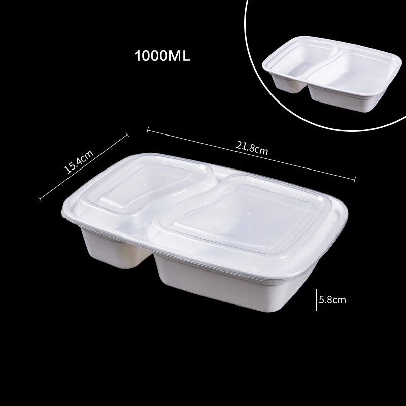China kitchen takeout 1000ml disposable container three four five compartment takeaway food containers