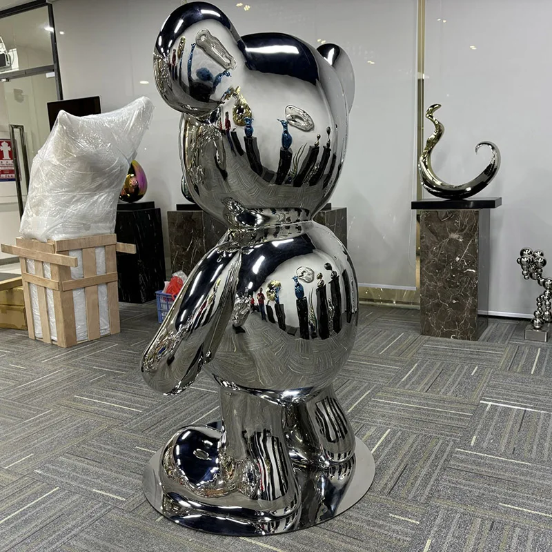 Outdoor Decoration Large Animal Statue Garden Decoration Metal Sculpture Stainless Steel Dolphin Sculpture