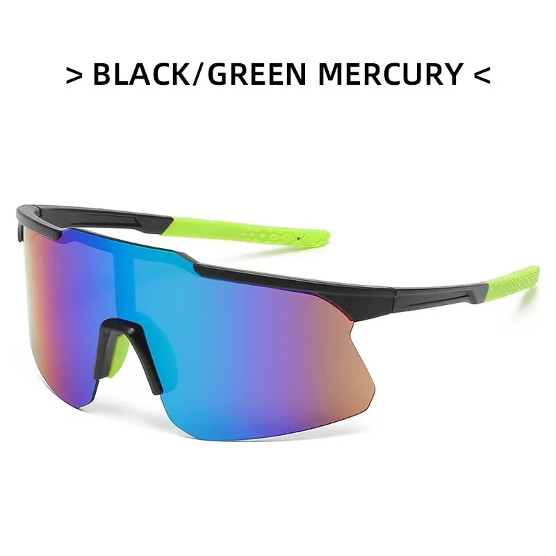 Wholesale Fashion Outdoor Oversized Mirror Lenses Sport Sunglasses Men Women