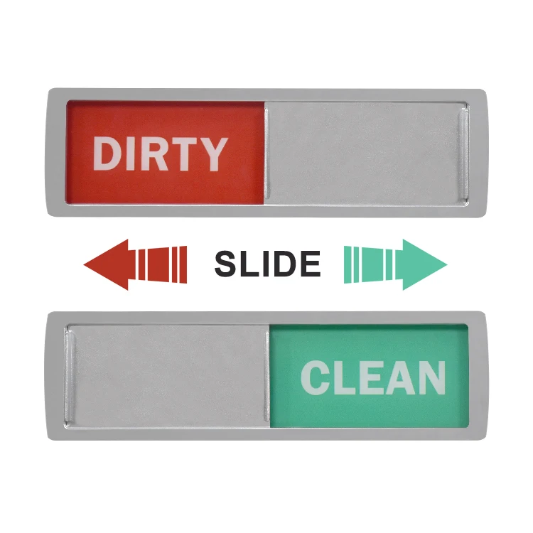 Factory price acrylic dishwasher fridge magnet sign dirty clean dishwasher magnets for family kitchen