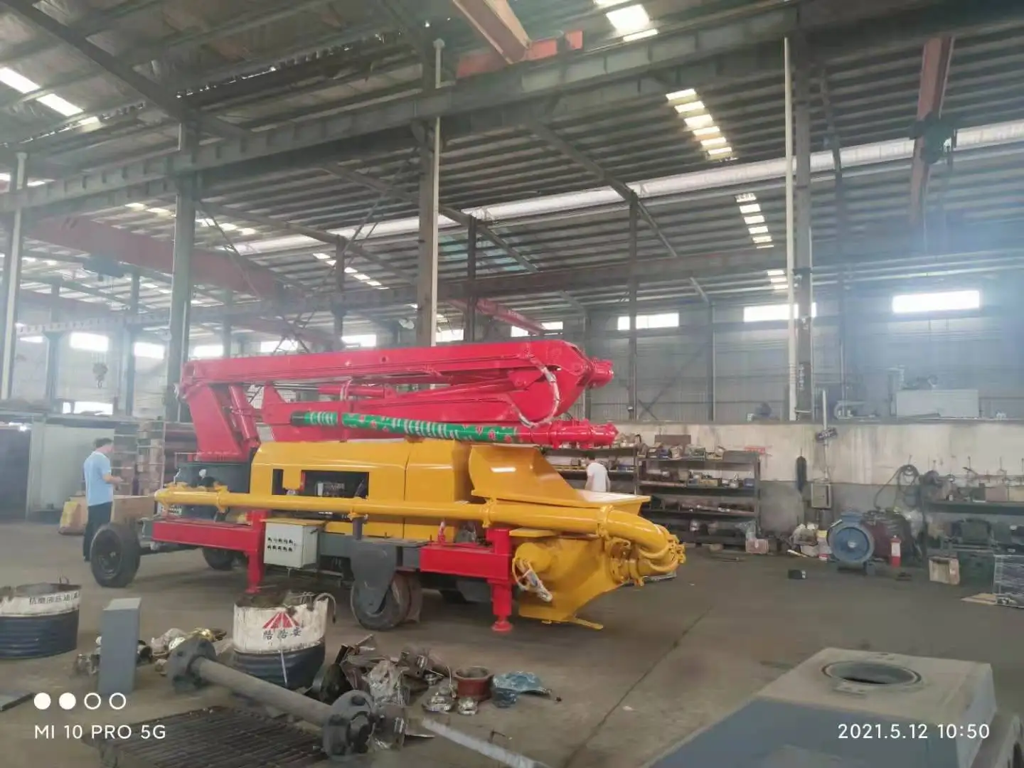 Factory price hot products Changsha of China  concrete trailer boom pump cement boom pump