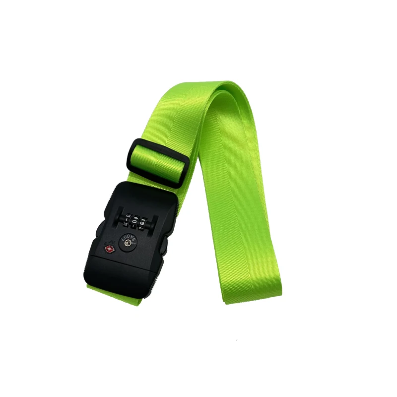 2023 fashion new trend wholesale high quality nylon line luggage strap latch color combination lock custom lock suitcase strap