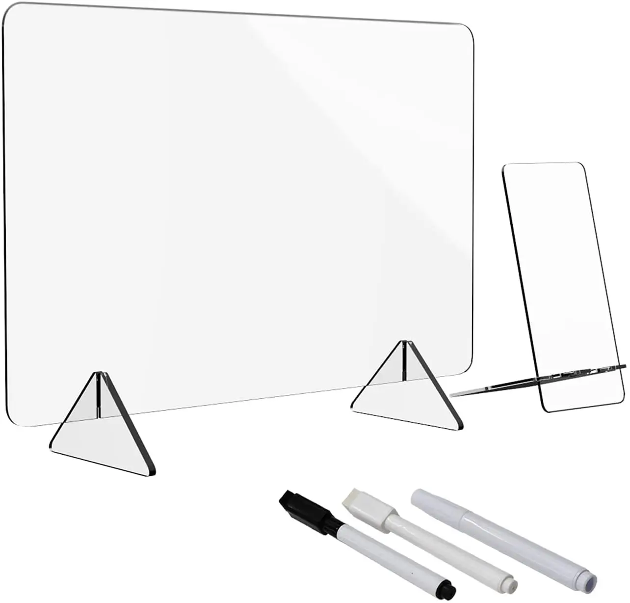 Transparent Acrylic Dry Erase Board to Do List Erable Memo Tablet Base Stand Clear Note Message