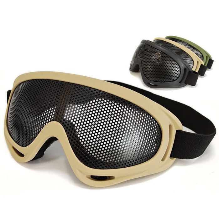New Anti Impact Glasses Iron Mesh High Density Grid Riding Off Road Sports Goggles