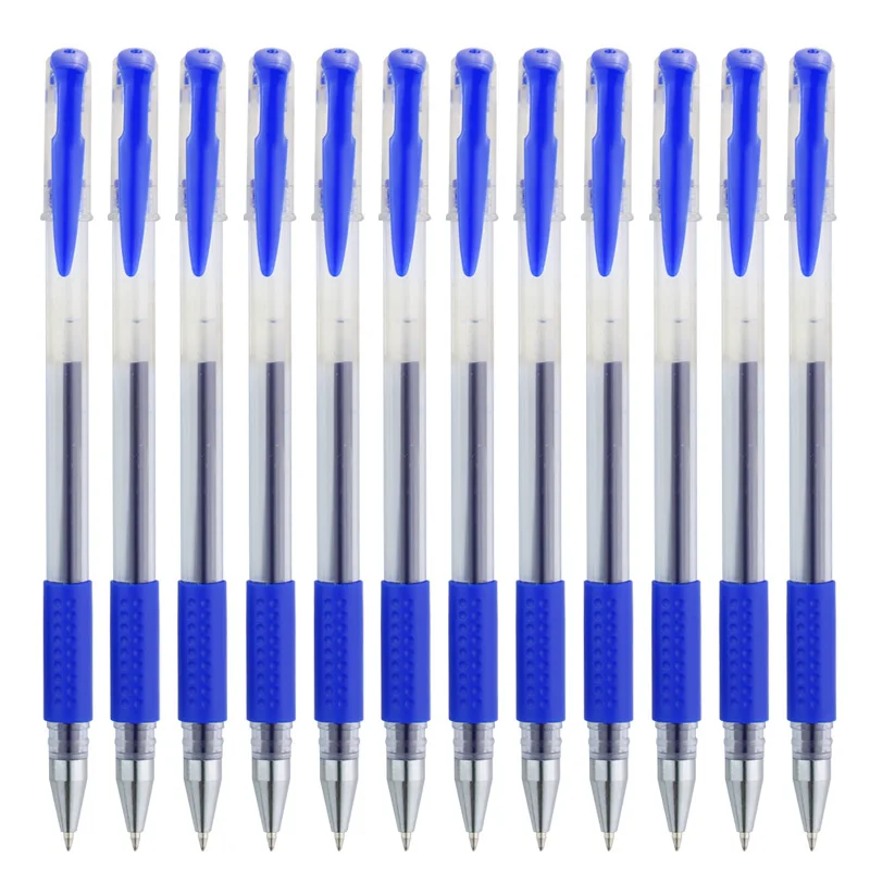 Wholesale European Standard 0.5mm Bullet Needle Carbon Water-based Pen Signature Gel Pen Black Eco-friendly Plastic Piano Pen 7g