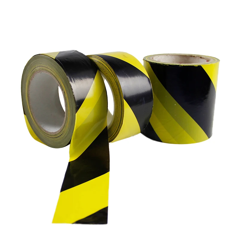Custom logo non adhesive barrier tape caution and danger warning tape light color attention tape
