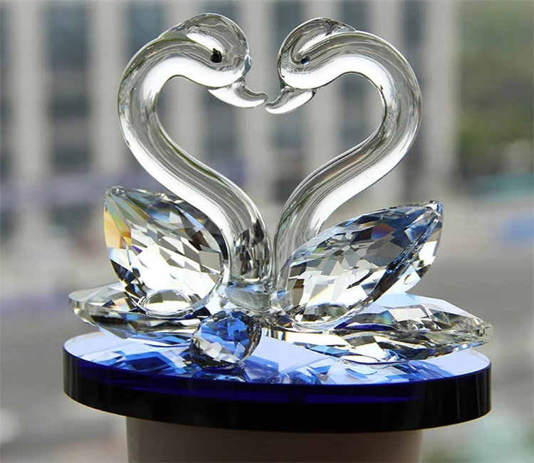 Crystal  swan wedding and baby shower return gift  Wedding Gifts Colors Crystal Swan Crafts