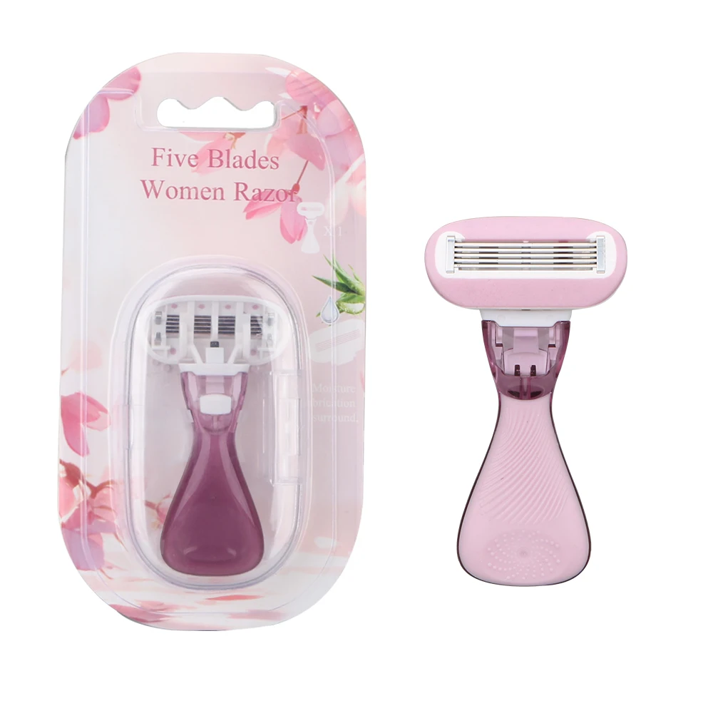 Extra Smooth On The Go Razor For Women , moisture lubrication surround ladies razor with mini handle in travel case