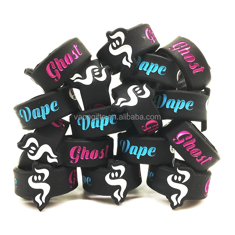 
OEM welcomed customized logo silicone vape band with all sizes 