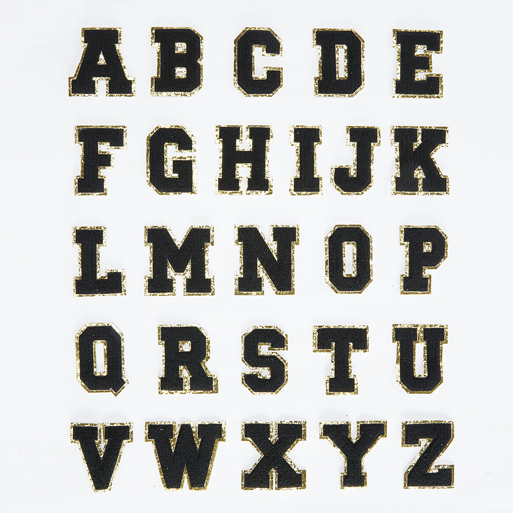 Iron on Chenille Patch Polyester Letter A~Z patch Customized Color