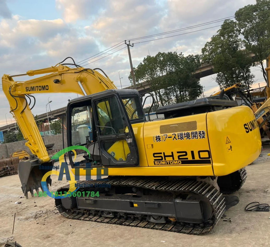 Used SUMITOM O SH210 excavator japan original hydraulic 20 ton excavator on sell