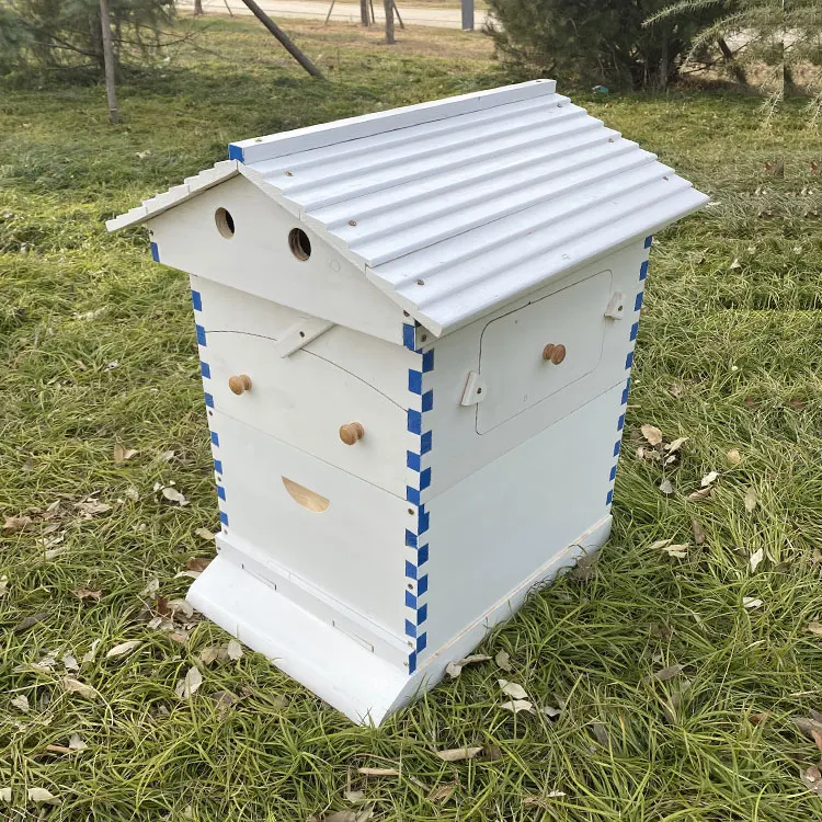 OEM Factory Price Automatic Beehive & 7 Auto Frames China Fir Wax Coated Self Automatic Bee Hive