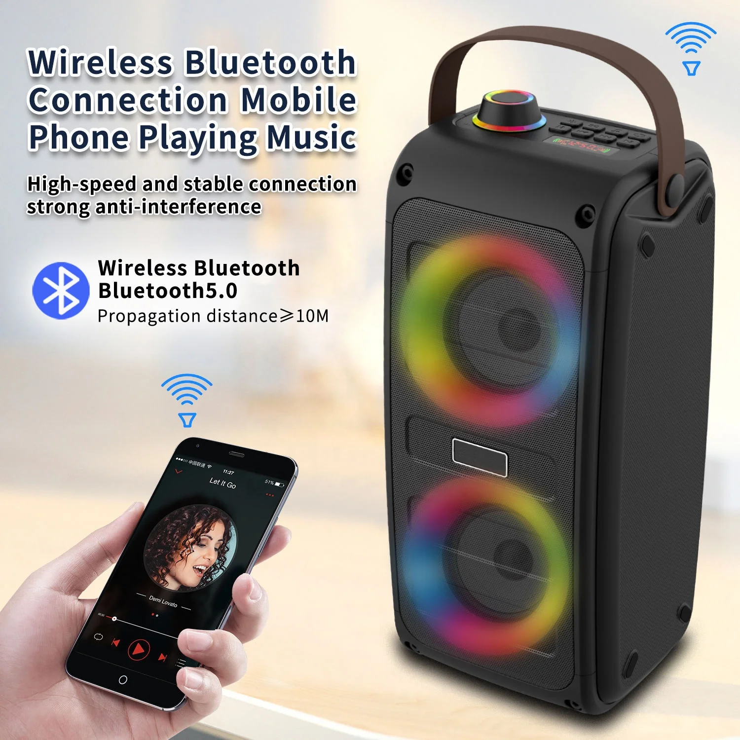 Amazon Best Sellers Portable Stage J-JBL partybox Speakers Pa Systems Boombox Loudspeakers Sound Box