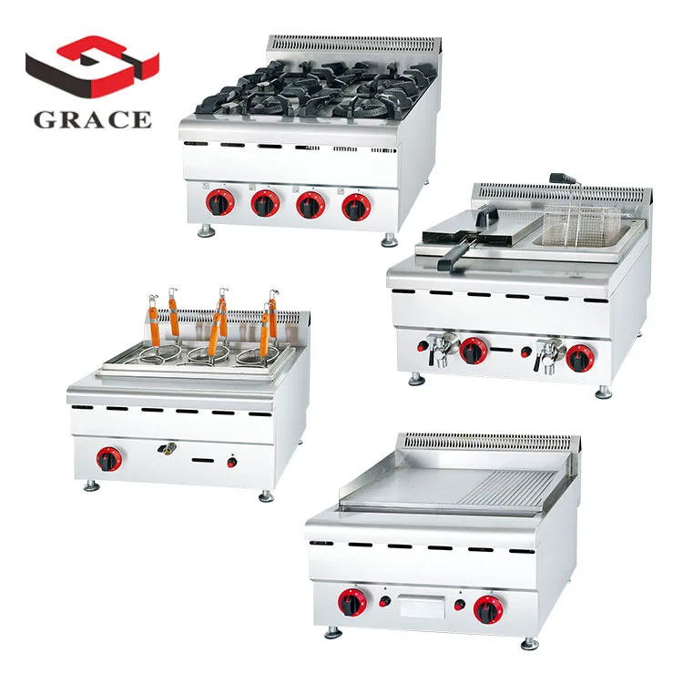 Газовая плита Foshan Factory коммерческая промышленная кухня 6 горелок энергосберегающая кухонная с