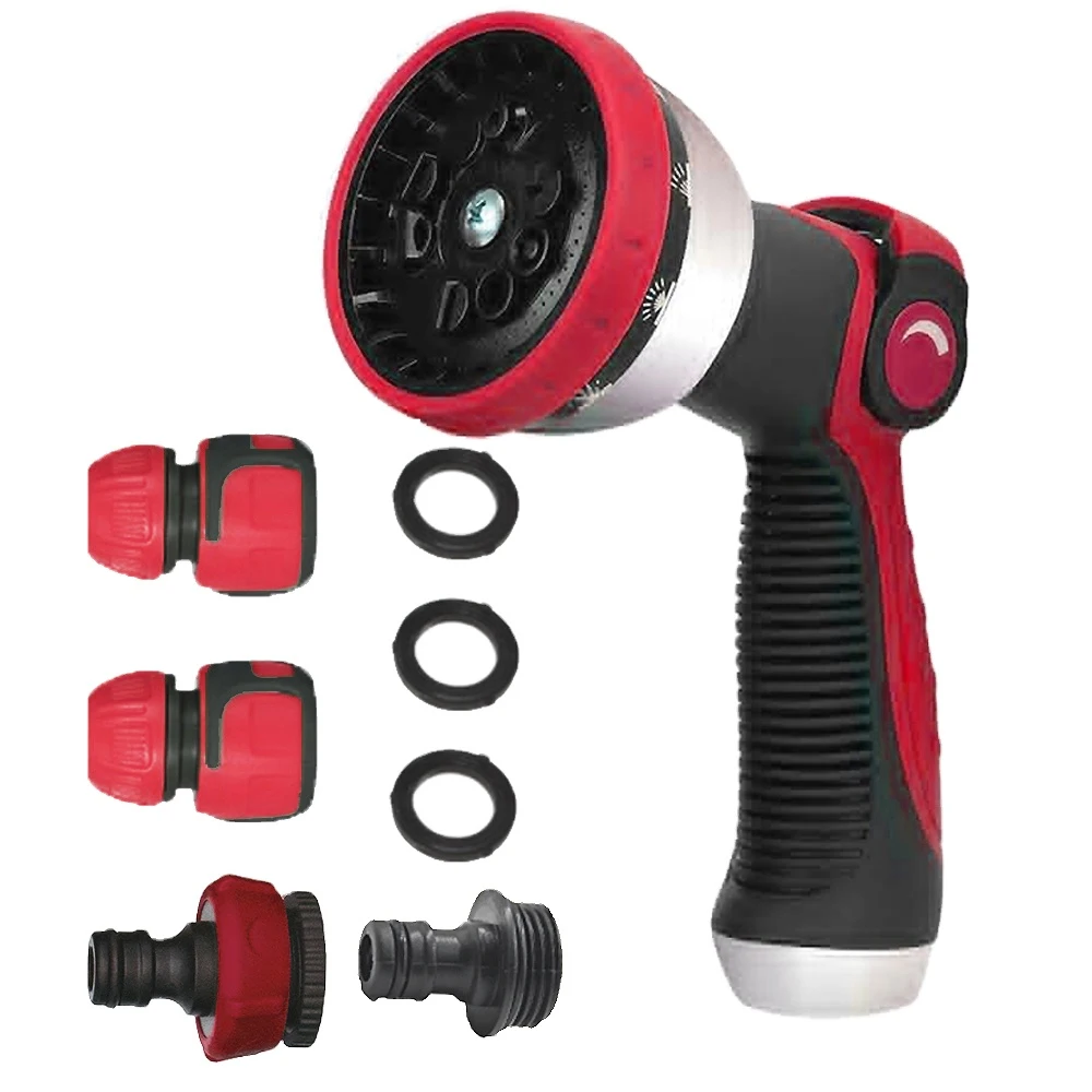 Wholesale 10 Function Adjustable Portable Watering Gun Garden Hose Nozzle Water Spray
