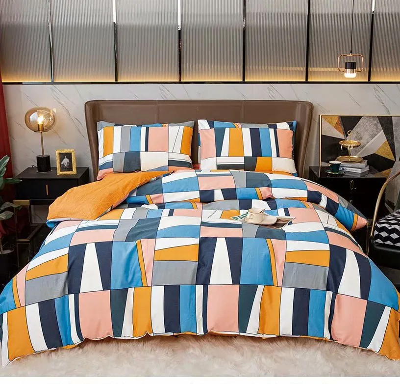 Excellent Quality Home Textile Bed Sheet  Bedsheet Bedding Set 100% Cotton Comforter Sets Bedding