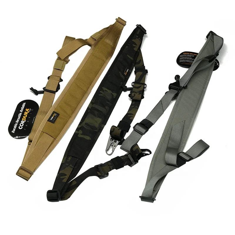 New Tactical Nylon 2 Point / 1 Point Sling Modular Strap Removable Padded Hunting Accessories