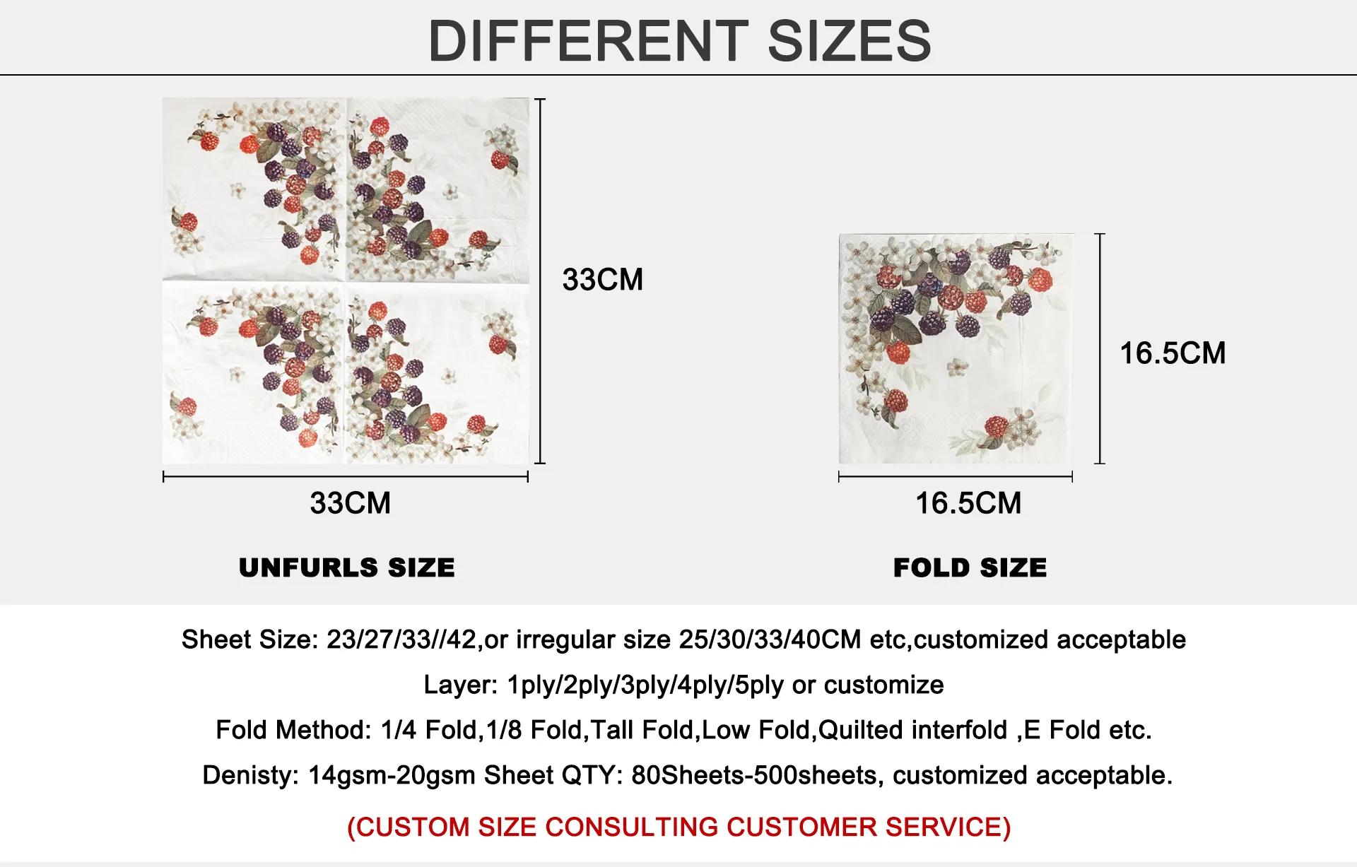 Biodegradable super absorbent cocktail serviette 4 8 fold party dinner print logo paper napkin