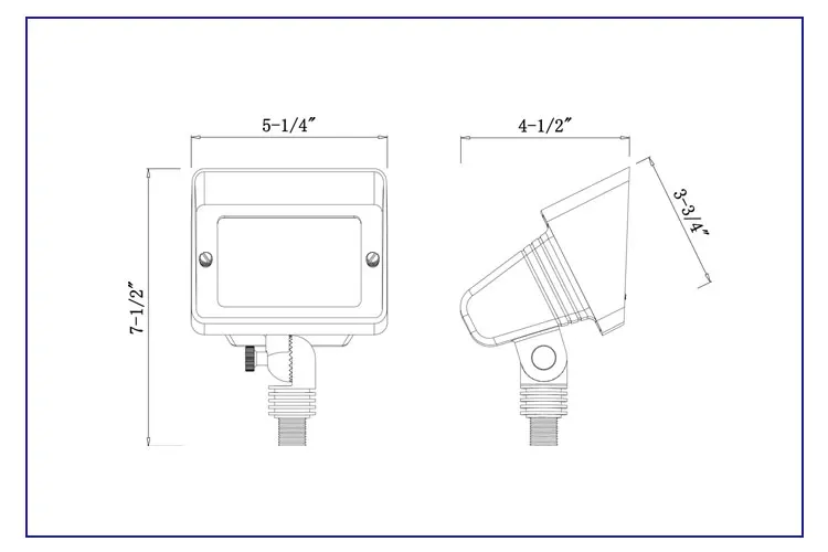 USA Warehouse ETL approve Die-Cast Brass material 12V AC/DC low voltage wall washing light for Outdoor Landscape Lighting