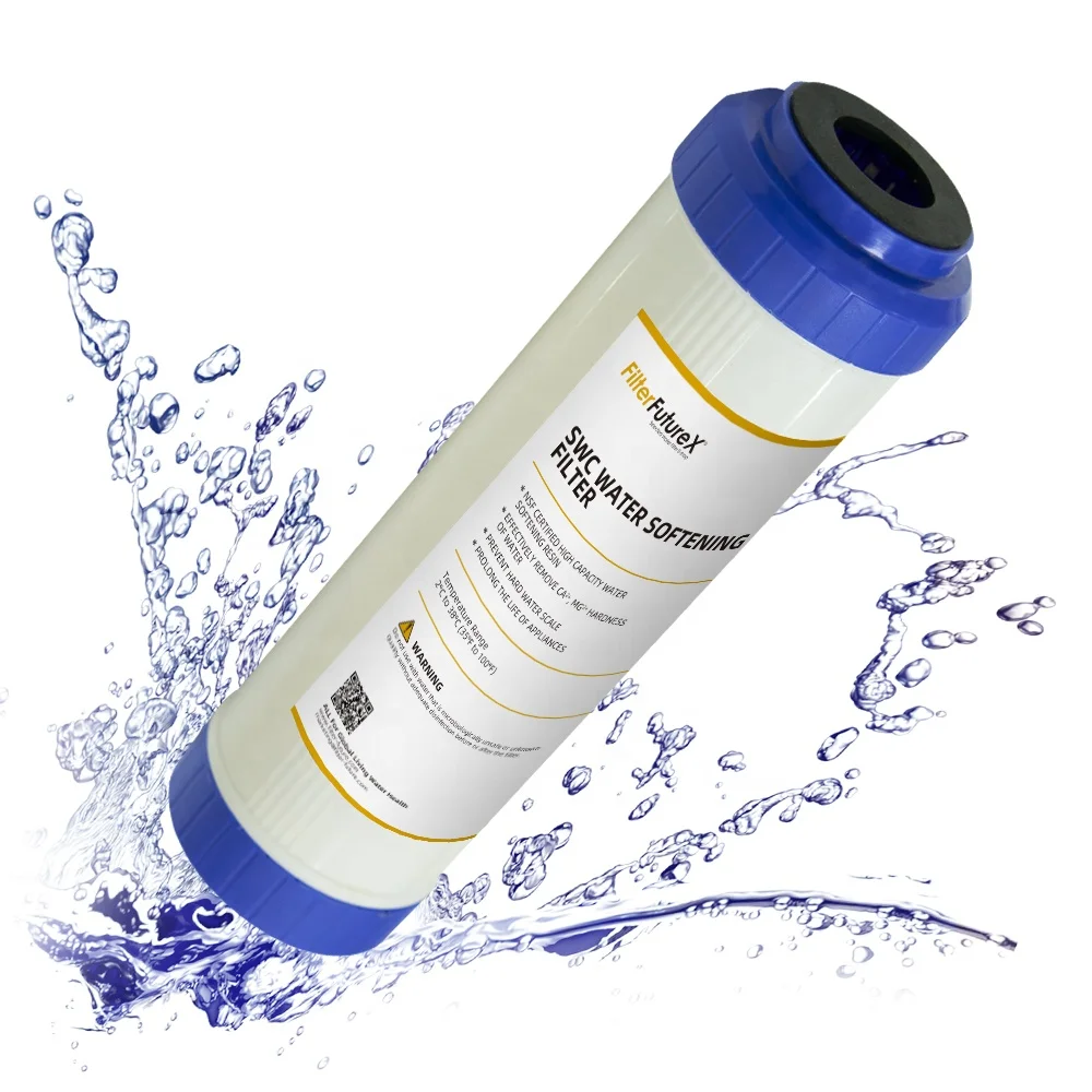 Cation Softening Ion Exchange 10 Inch Resin Filter Cartridge for Descaling Hardness Removal Household Water Purifier System