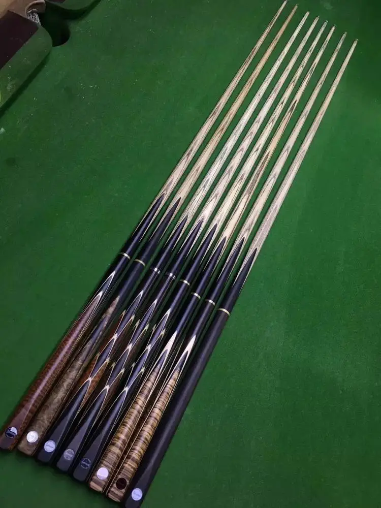wholesale  handmade maple  wood 3/4 joint snooker cue