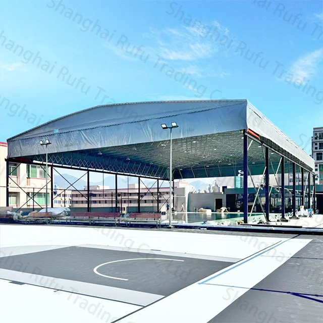 Manufacturer Wholesale Padel Tennis Court Roof Residential Folding Waterproof Car Wash Tent for Activity Venue