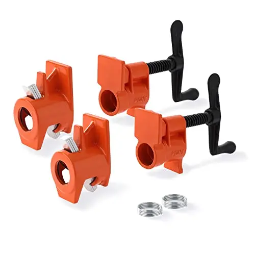 Clamps for Woodworking 1/2 Inch Quick Release Woodworking Pipe Clamp Woodworking Tools