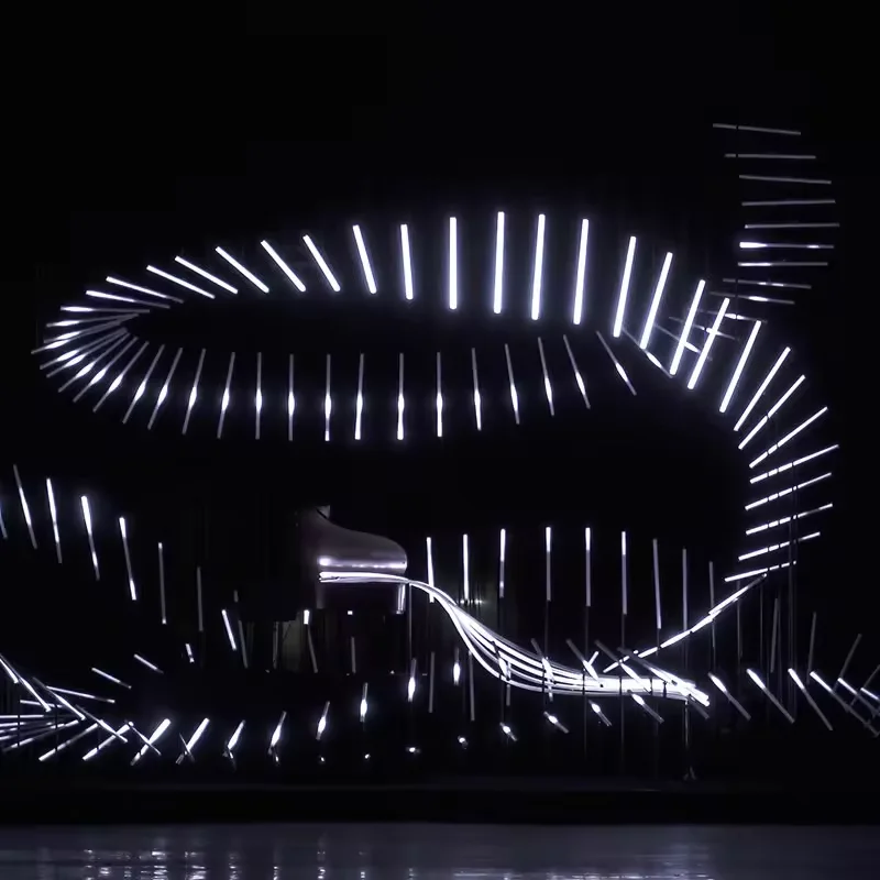 Dynamic RGB LED Light Tube Flipping Mechanical Kinetic Art Device Decorative Lamp for Sale