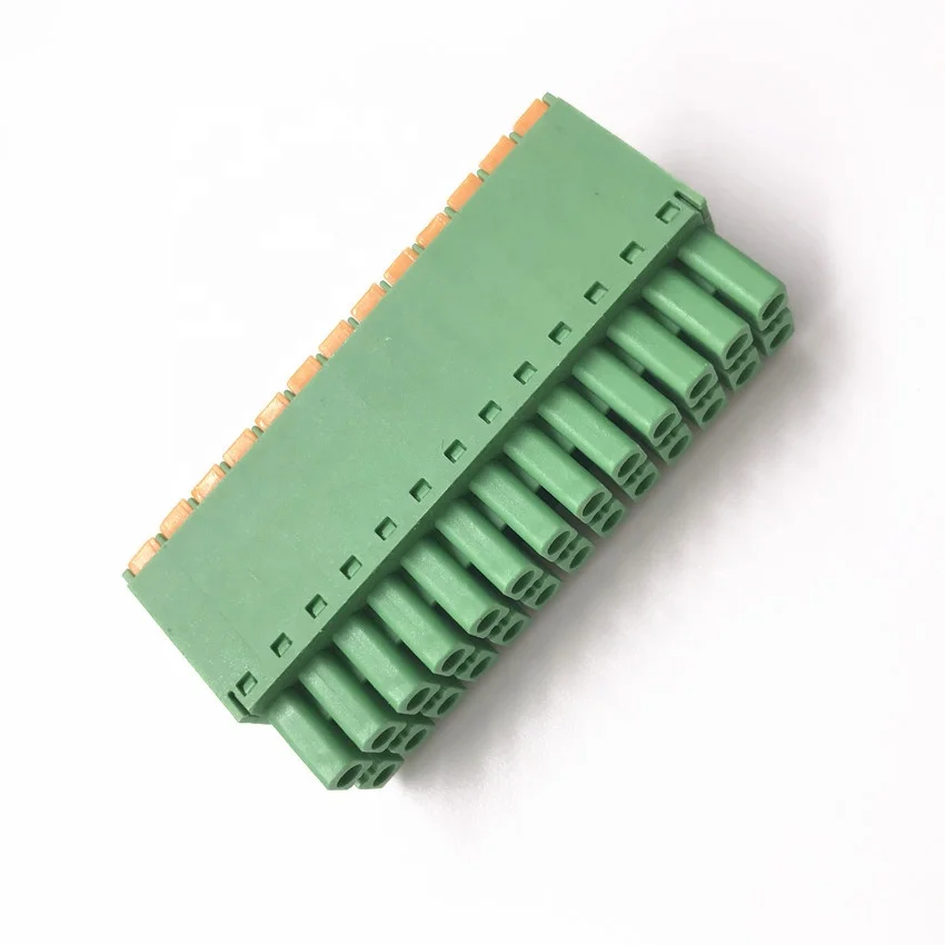 DFMC 1.5 series 3.5mm pitch terminal block two row connector 15EDGKNH-3.5 terminal block