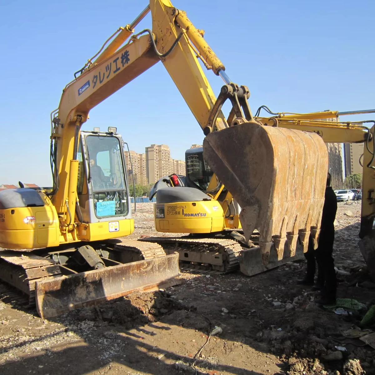 Экскаватор второй ручной 8 тонн pc78-6 б/у экскаватор komatsu японский высококачественный гидравлический станок с EPA