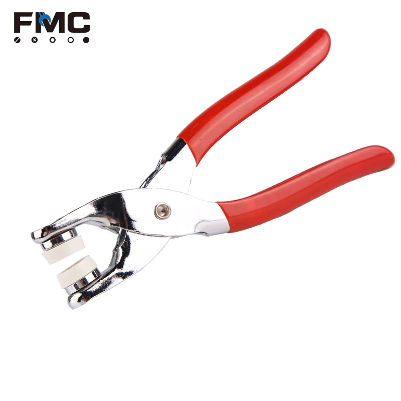 Высококачественный ручной инструмент для работы с кожей Красная резиновая ручка дырокол для ремня инструменты для шитья бумаги зубило вращающиеся плоскогубцы