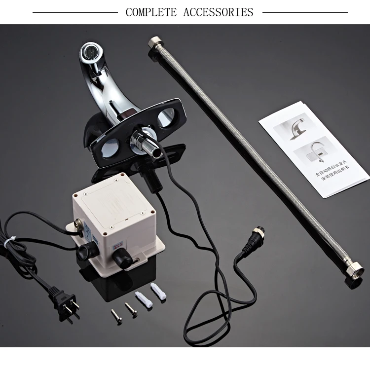 High quality brass luxury kitchen tap valve single cold filter chrome kitchen water touchless faucet accessories with sensor