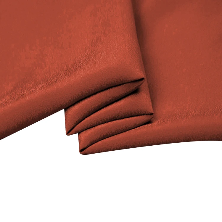 silk crepe fabric 16mm CDC 114cm width No.18 rust red color sell by the yard dress fabric