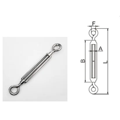 High quality stainless steel DIN1480 Eye Eye Turnbuckle