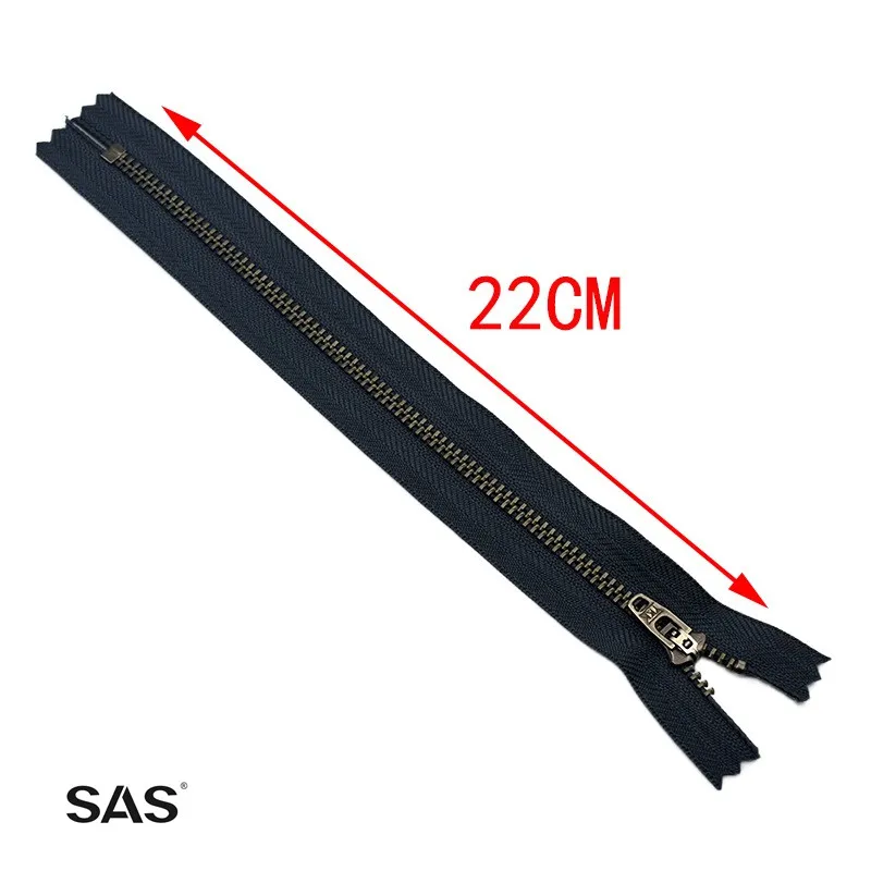 SAS высокое качество Zip Close End 3 # индивидуальный дизайн логотип размер цвет автоматический замок слайдер металлические джинсы молния