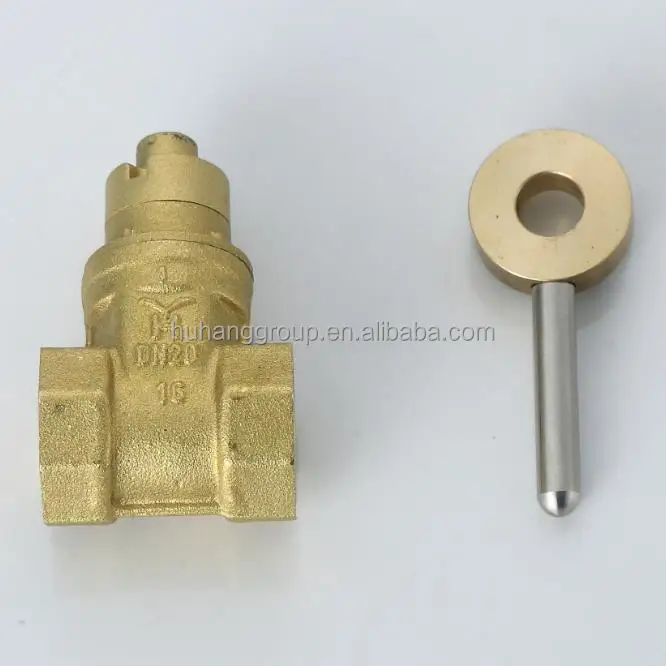 
Anti Theft Female Thread Water Brass GATE VALVE 