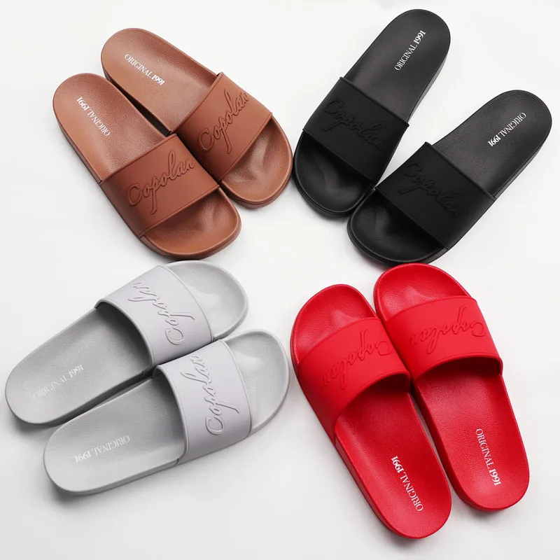 2024 rubber pool beach Customised sliders Customized design spa Printed Logo Private Label Slippers Slides With Logo