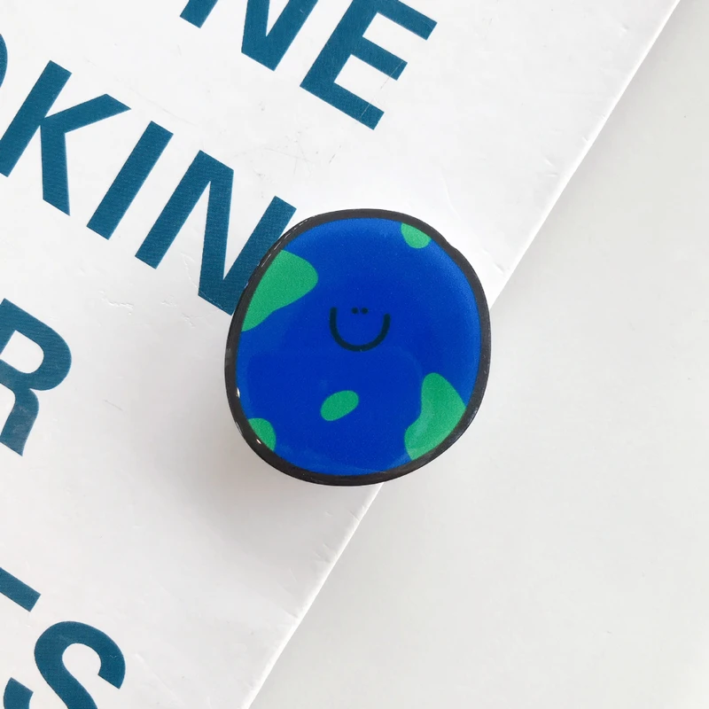 Customized Magnetic Foldable Cell Phone Holder Cartoon Cute 3d Drop Glue Acrylic Wholesale Design Magnetic Cartoon Stand