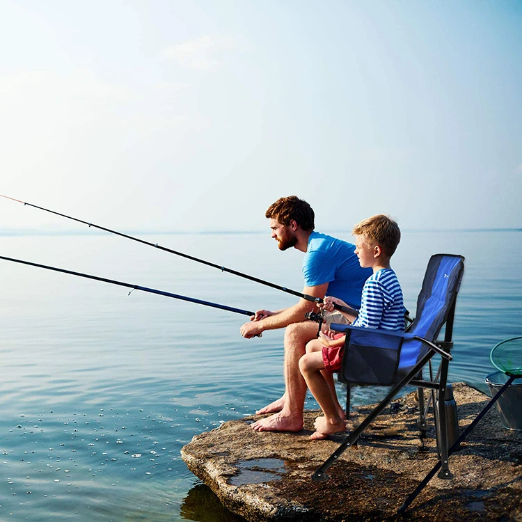 Realgroup Steel Tube Folding Beach Chair  Outdoor Recliner Cheap Chair