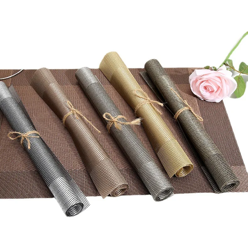 Wholesale Pvc Woven Placemats Heat Resistant Placemats For Dining Table