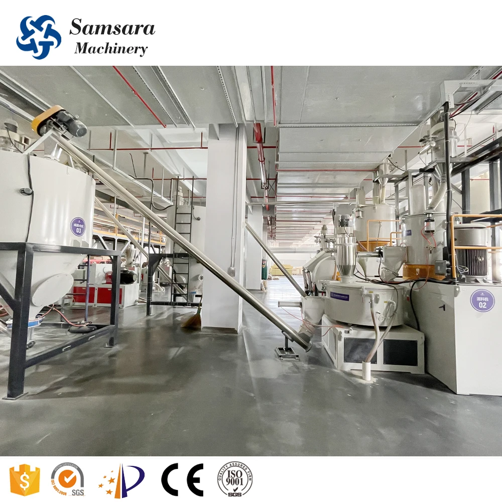 SPC Dosing Mixer System Rubber Mixer Vacuum Coneyor Pneumatic Conveying System Screw Conveyor Mixer