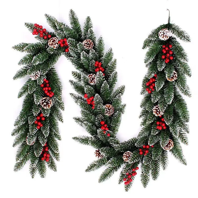 Christmas Garland Decoration Non-Lit Artificial Garland for Outdoor or Indoor Use Premium Quality Soft Green Holiday Decor
