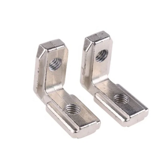 Furniture T Slot L-Shape Interior Inner Corner Connector Joint Brackets for 4040 Aluminum Profile