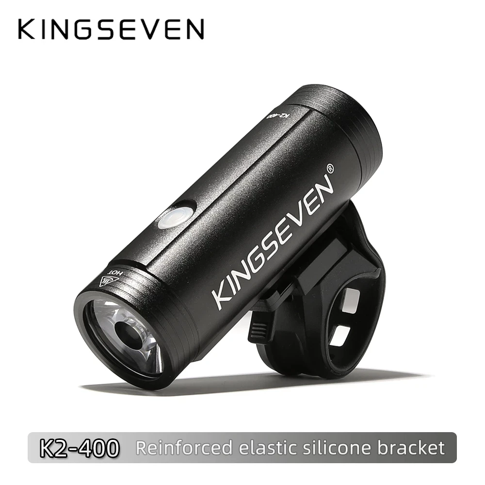KINGSEVEN Pit Bike Light Rainproof USB Rechargeable MTB Front Lamp Headlight Ultralight Side LED Flashlight Lucky Bicycle Light