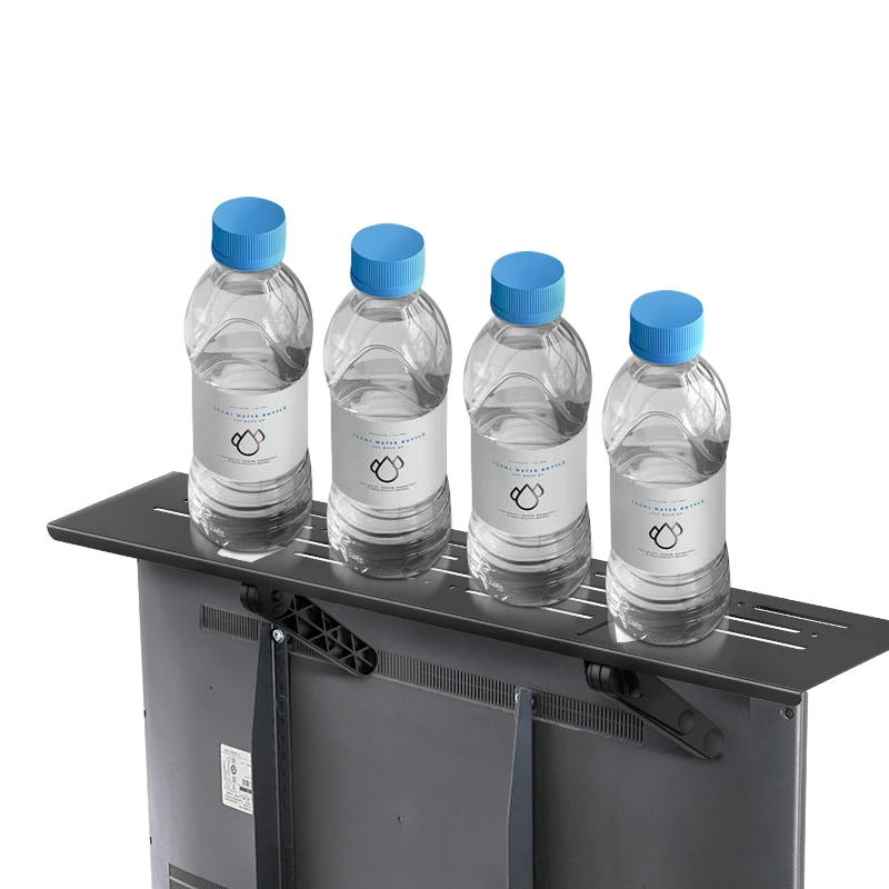 Black Metal 24 36 inch Extra Long Set Top Box Screen Shelf Steel Monitor TV Top Shelf